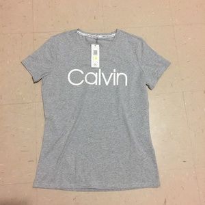 NWT Calvin Klein performance tee gray t-shirt CK